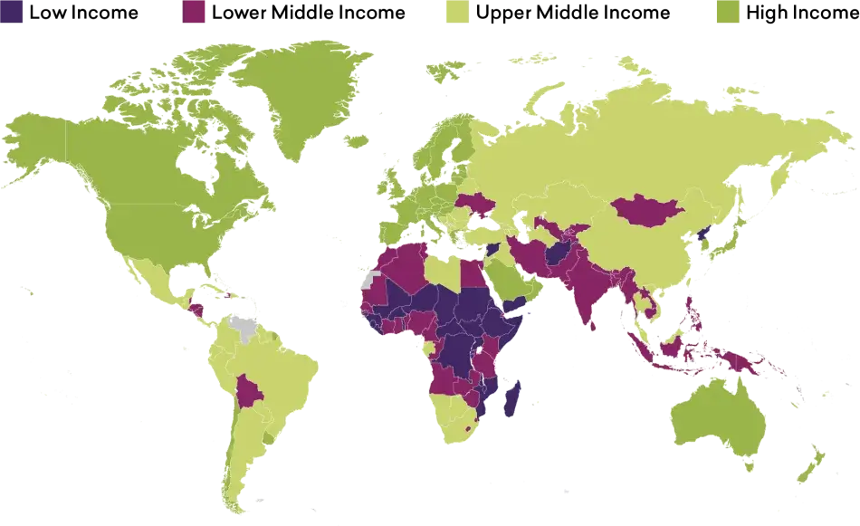 Countries by Income Level