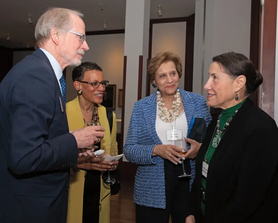 Stephen Heintz (Rockefeller Brothers Fund), Karen Williamson (KEW Consulting), Paula Giddings (Smith College), and Evelyn Brooks Higginbotham (Harvard University). Martha Stewart Photography