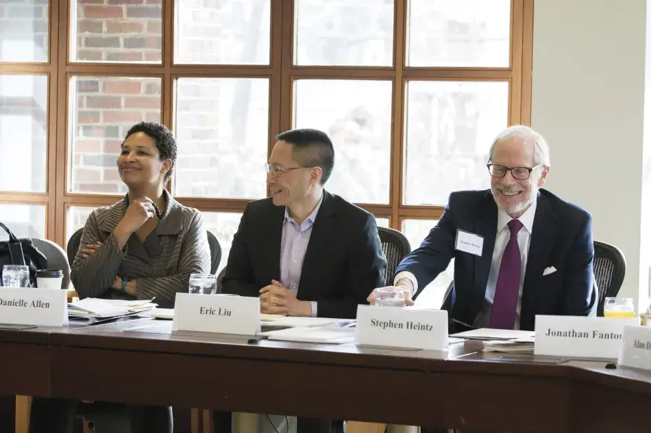 Danielle Allen, Eric Liu, and Stephen Heintz