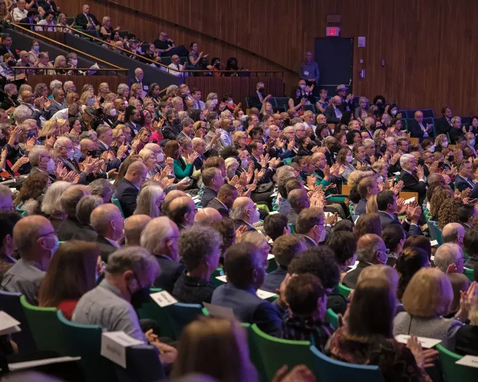 Crowd at the Induction Ceremony. 