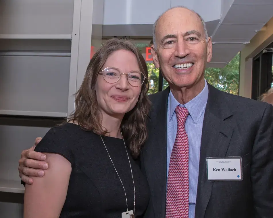 Academy Associate Archivist Maggie Boyd and Academy Treasurer Kenneth Wallach, photo by Martha Stewart Photography