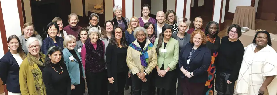 Participants at the conference on Moving Toward Equality: Mapping Women’s Achievements and Challenges around  the World