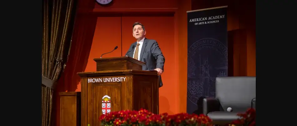 Michael Botticelli speaking at Brown University