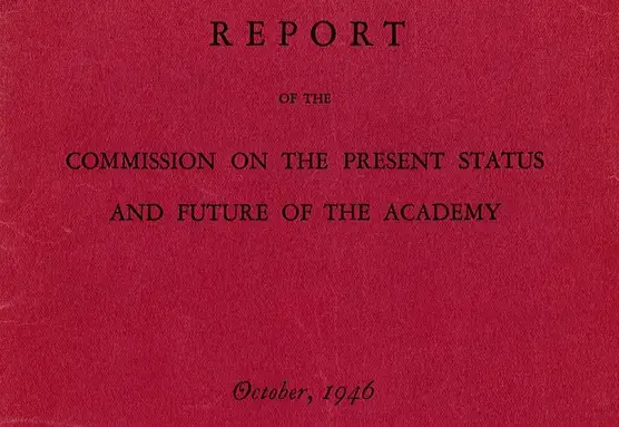 Report of the Commission on the Future of the Academy, 1946 (cover)