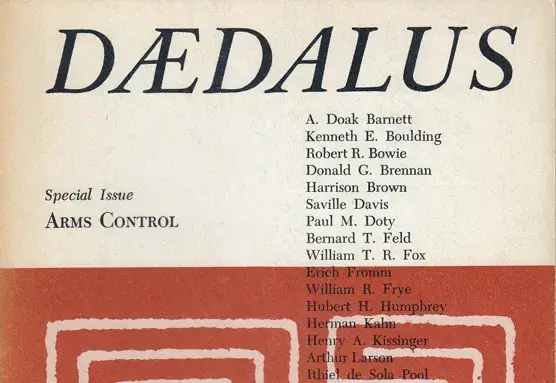 Cover of the Fall 1960 issue of Daedalus on arms control