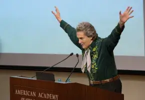 Temple Grandin speaking at the American Academy