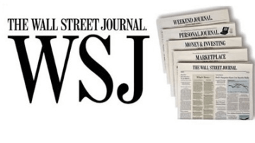 Wall Street Journal Logo Lockup with Newspapers